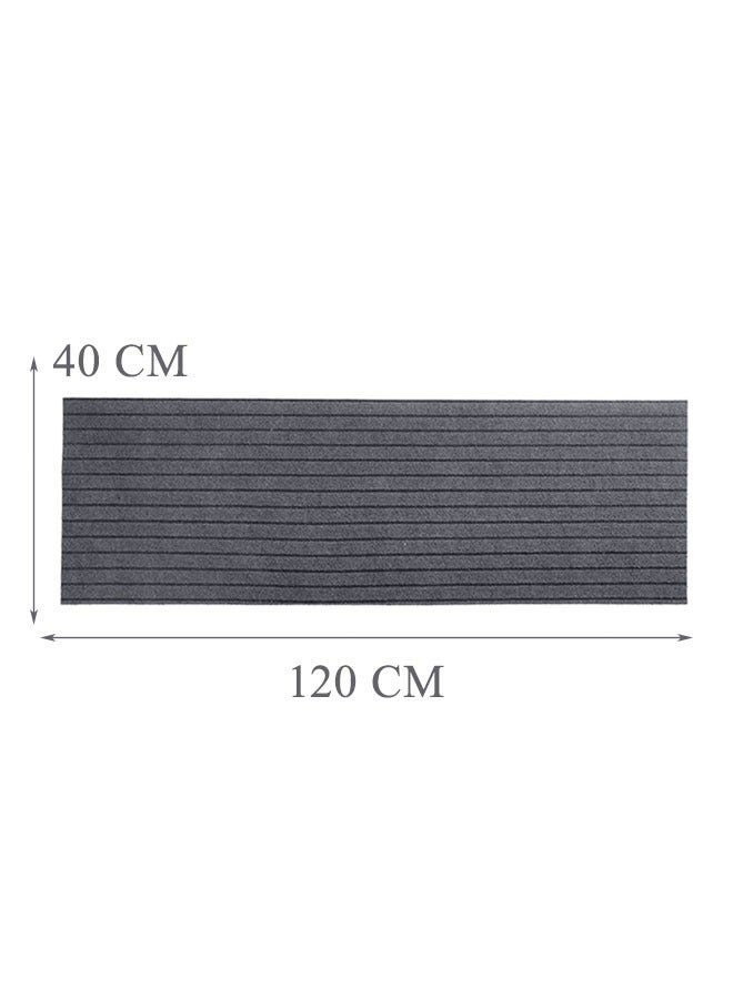 LOKIPA Kitchen Rugs, Absorbent Kitchen Floor Mat, Soft and Comfortable Kitchen Carpet, Anti-Slip Door Mat, Floor Mat for Living Room with Anti-Slip Backing, Anti-Skid Door Mats for Home, Kitchen, Entrance, Hospital, Bathroom Mat - 40*120 cm, Gray - Image 2